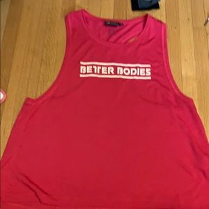 2 for $20 Better Bodies activewear Pink Tank Top